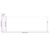 vidaXL Ausziehbare Seitenmarkise 100x300 cm Creme