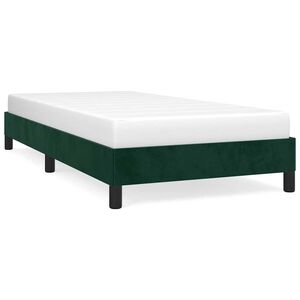 vidaXL Bettgestell ohne Matratze Dunkelgr&uuml;n 80x200 cm Samt