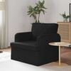 vidaXL Sofa 60cm Schwarz Metall