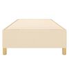vidaXL Boxspringbettgestell Creme 80x200 cm Stoff