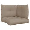 vidaXL Palettenkissen 3-tlg. Taupe Stoff