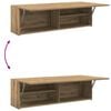 vidaXL Bad-Wandschrank Artisan-Eiche 100x25x30 cm Holzwerkstoff