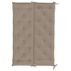 vidaXL Gartenbank-Auflage Taupe 150x(50+50)x7 cm Oxford-Gewebe