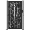 vidaXL Gartentor Schwarz 110 x 180 cm Pulverbeschichteter Stahl