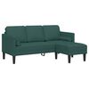 vidaXL Sofa Set mit Kissen 2 pcs Dunkelgr&uuml;n Polyester