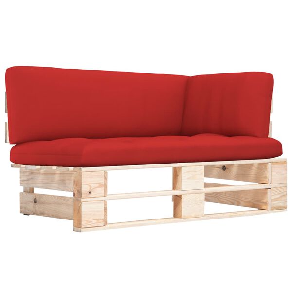 vidaXL Outdoor-Ecksofa Paletten Kiefernholz Impr&auml;gniert