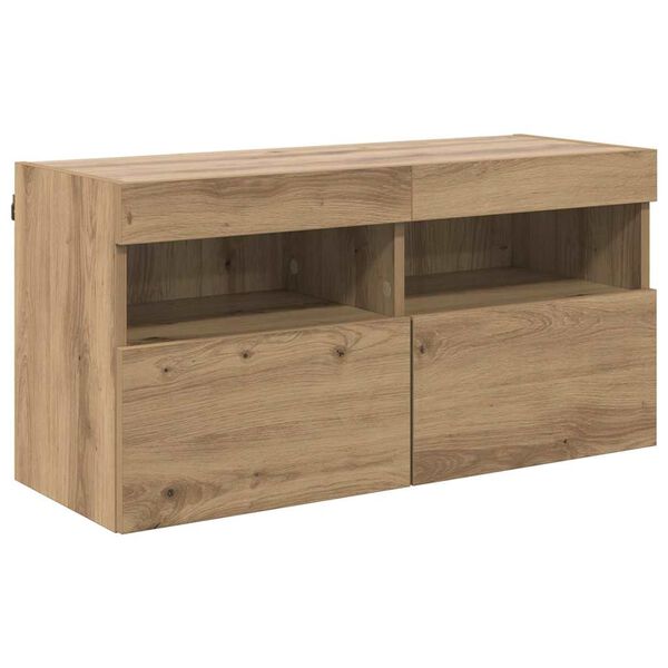 vidaXL TV-Wandschrank Artisan-Eiche 80 x 30 x 40 cm Holzwerkstoff