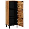 vidaXL Highboard mit Regal Natur 40 x 33,5 x 110 cm Massivholz Akazie