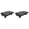 vidaXL Transportroller 2 Stk. Schwarz Polypropylen 300 kg