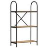 vidaXL B&uuml;cherregal 3 Ebenen 60 x 30 x 109 cm Holzwerkstoff