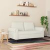 vidaXL 2-Sitzer-Sofa Creme 120 cm Samt