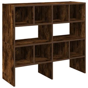 vidaXL Schuhregale 2 Stk. Stapelbar R&auml;uchereiche 89,5x30x40 cm