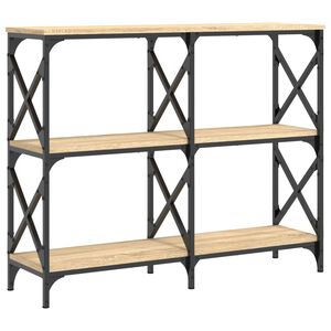 vidaXL Konsolentisch Sonoma-Eiche 100x28x80,5 cm Holzwerkstoff