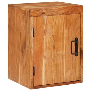 vidaXL Nachttisch Braun 35 x 33 x 48 cm Massivholz Akazie