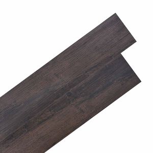 vidaXL Selbstklebende PVC-Bodenplanken Dunkelbraun 30,5 x 61 cm
