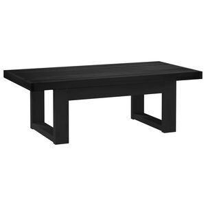 vidaXL Couchtisch NOAIN Schwarz 119 x 60 x 40 cm Massives Kiefernholz