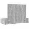 vidaXL Schminktisch mit Schubladen Grau 100 x 40 x 70 cm Holzwerkstoff