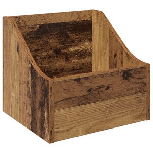 vidaXL LP Plattenbox Altholz 37 x 33 x 32 cm Holzwerkstoff