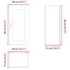 vidaXL K&uuml;chenschrank Kalmar 2 pcs Graues Sonoma 40 x 31 x 80 cm