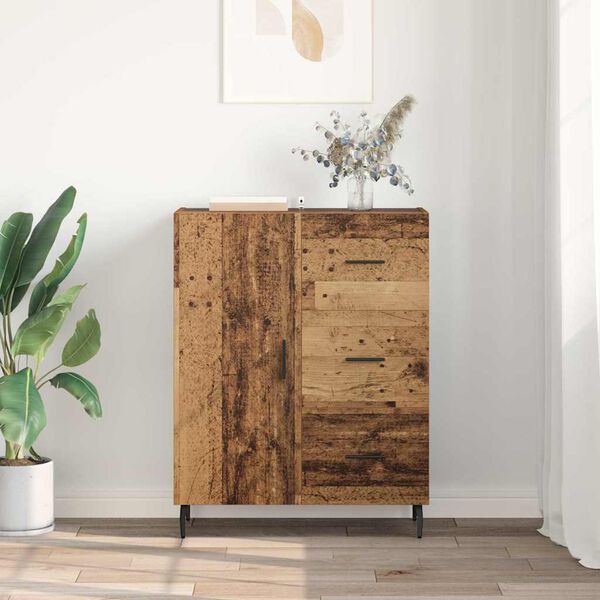 vidaXL Sideboard Altholz 69,5 x 34 x 90 cm Verbundholz und Eisen