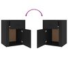 vidaXL Nachttisch Schwarz 50x36x60 cm Holzwerkstoff