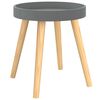 vidaXL Beistelltisch Grau 38x38x40 cm Holzwerkstoff Massivholz Kiefer