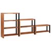 vidaXL B&uuml;cherregal 6 Ebenen 3 stk. 80 x 30 x 110 cm Massivholz Akazie