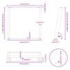 vidaXL Esstischbeine U-Form 2 Stk. Naturstahl 70x(72-73) cm Stahl