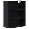 vidaXL Highboard Schwarz Eichen-Optik 69,5 x 34 x 180 cm Holzwerkstoff