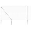 vidaXL Zaunpfosten Silber 50 x 1,2 m (13 mm Gitter) Stahl