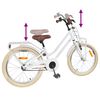 vidaXL Kinderfahrrad 18 Zoll f&uuml;r 5-7 Jahre alt Wei&szlig;