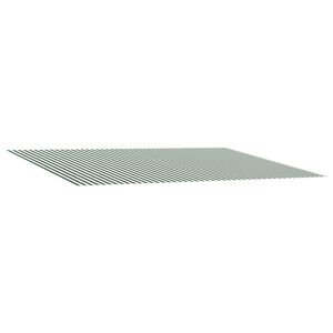 vidaXL Markisenersatzstoff Gr&uuml;n und Wei&szlig; 300 x 250 cm Polyester