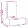 vidaXL Schminktisch mit Schubladen Braun 60 x 40 x 70 cm Holzwerkstoff
