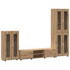 vidaXL TV-Schrankset FLORIN 3 stk. Artisan-Eiche Holzwerkstoff