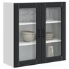 vidaXL K&uuml;chenschrank mit Regal Schwarz 80 x 31 x 80 cm Holzwerkstoff