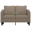 vidaXL 2-Sitzer-Sofa Taupe 120 cm Stoff