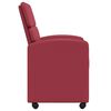 vidaXL Esszimmerst&uuml;hle mit Rollen 2 pcs Weinrot 58 x 65 x 98 cm