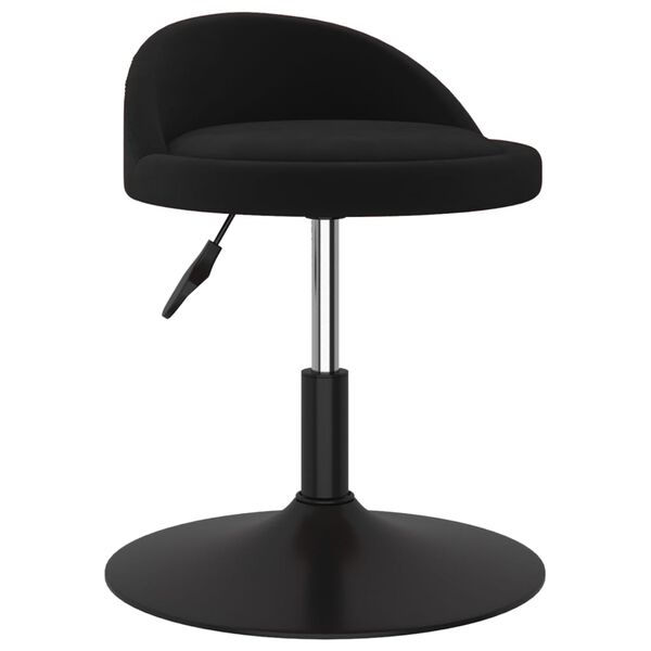 vidaXL Esszimmerst&uuml;hle 4 Stk. Drehbar Schwarz Samt