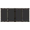 vidaXL Garten Essgruppe 7 pcs Hellgrau Poly-Rattan