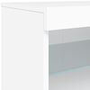 vidaXL Sideboard mit LED-Leuchten Wei&szlig; 60x37x67 cm