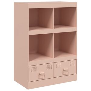 vidaXL Highboard Rosa 67x39x95 cm Stahl