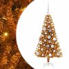 vidaXL Weihnachtsbaum Gold 120 cm PET