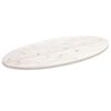 vidaXL Tischplatte Wei&szlig; 110x55x2,5 cm Massivholz Kiefer Oval