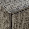 vidaXL Gartenschrank Grau 198x55,5x80 cm Poly Rattan