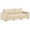 vidaXL Sofa 3 pcs Creme 220 x 80 x 84 cm Leinenmischgewebe