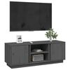vidaXL TV-Schrank Grau 110x35x40,5 cm Massivholz Kiefer