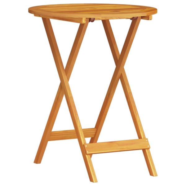 vidaXL Klapp Bistro Set 3 pcs Braun Massivholz Akazie