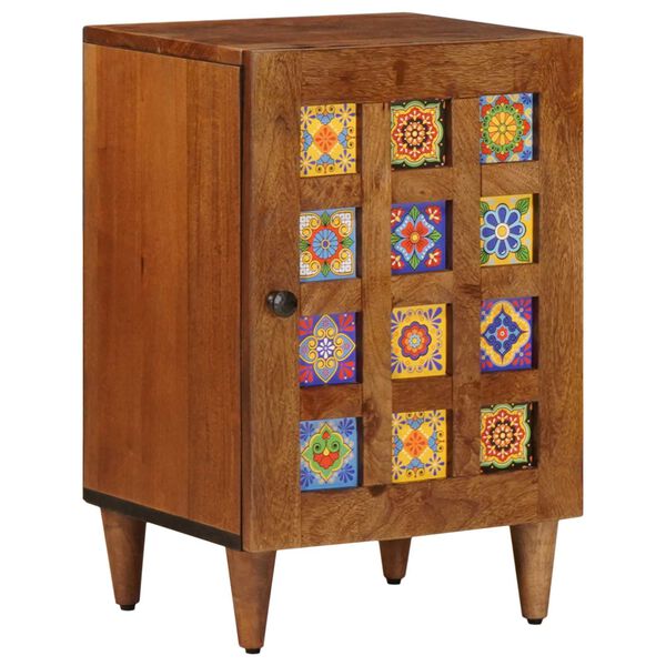 vidaXL Badezimmerschrank mit Speicher mit T&uuml;r Walnuss 38 x 33 x 58 cm