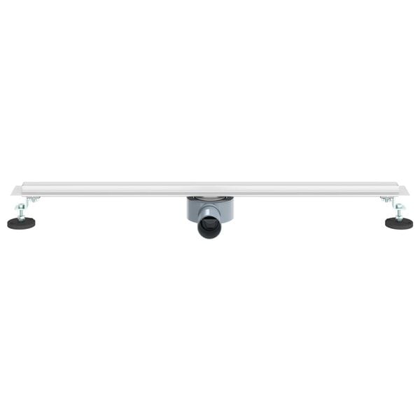 vidaXL 360&deg; Duschablauf mit slim Modell Silber 80 cm Edelstahl 304