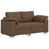 vidaXL Sofa 3 pcs Braun 219 x 80 x 82 cm Leinenmischgewebe